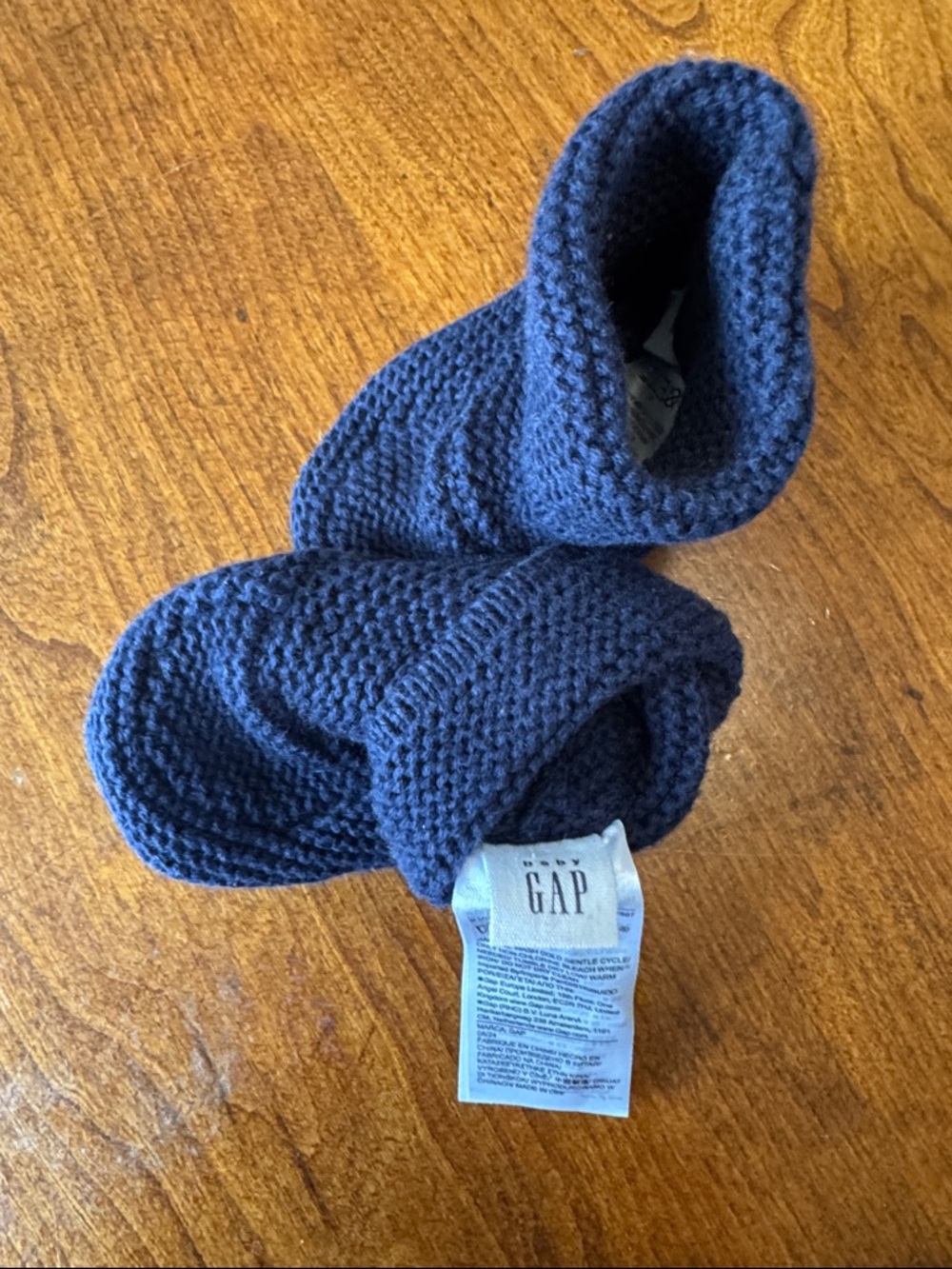 Gap Baby Navy Knit Booties